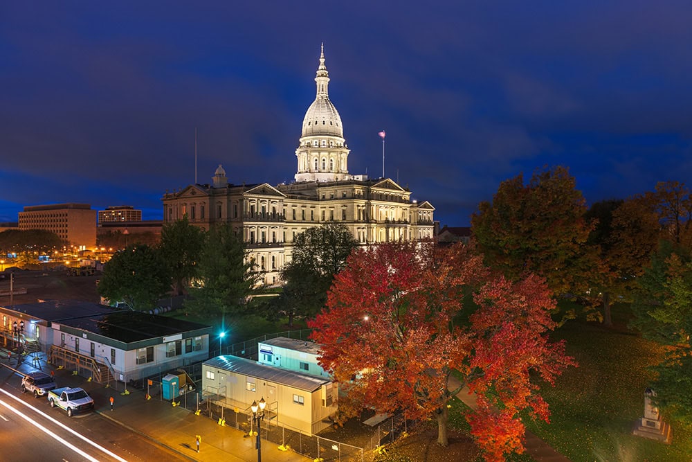 Lansing, Michigan capitol building