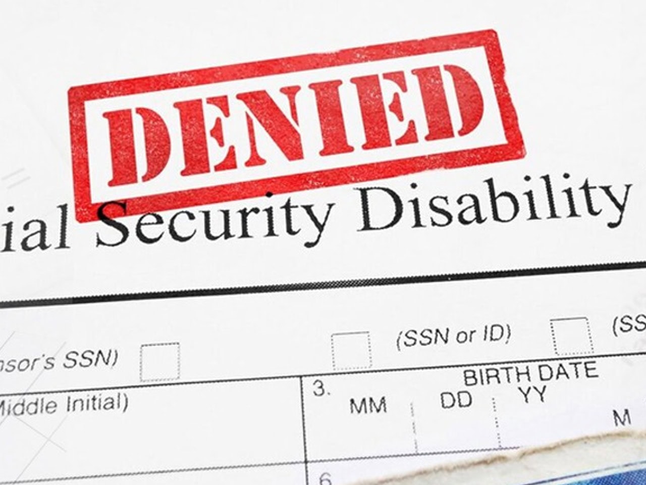 denied disability application