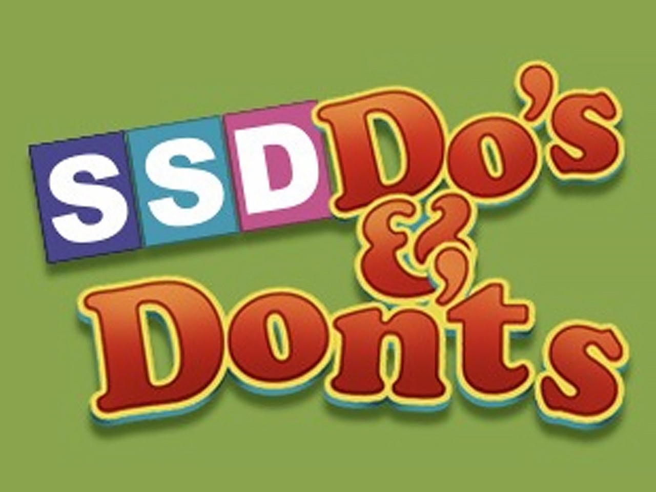 ssd do's and don'ts cover