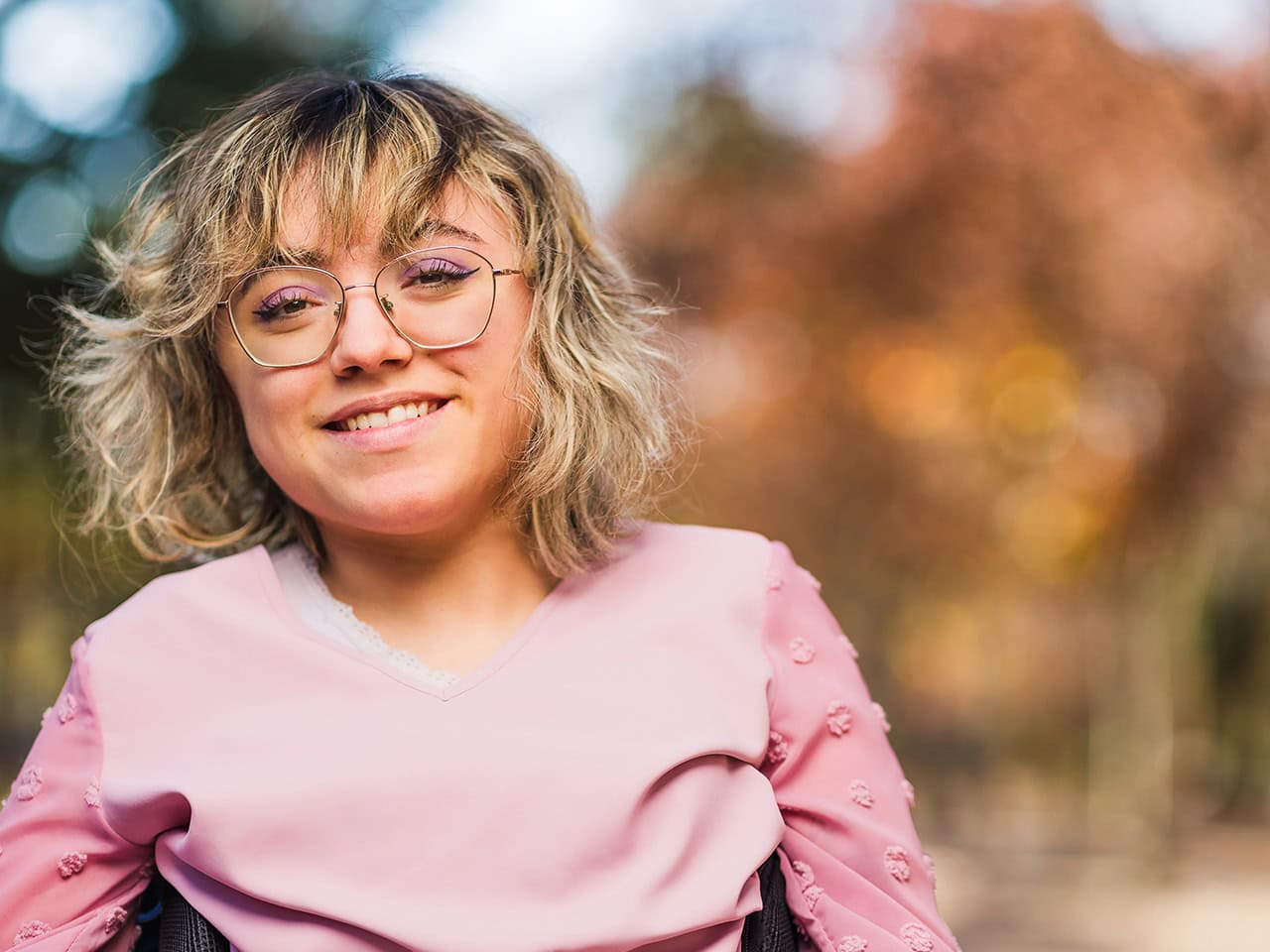 young woman smiling