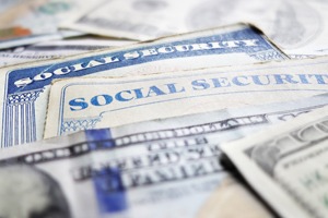 Social security cards and cash