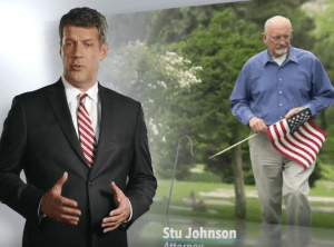 Attorney Stu Johnson in commercial video