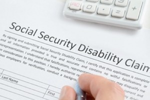 person filing out social security disability paperwork